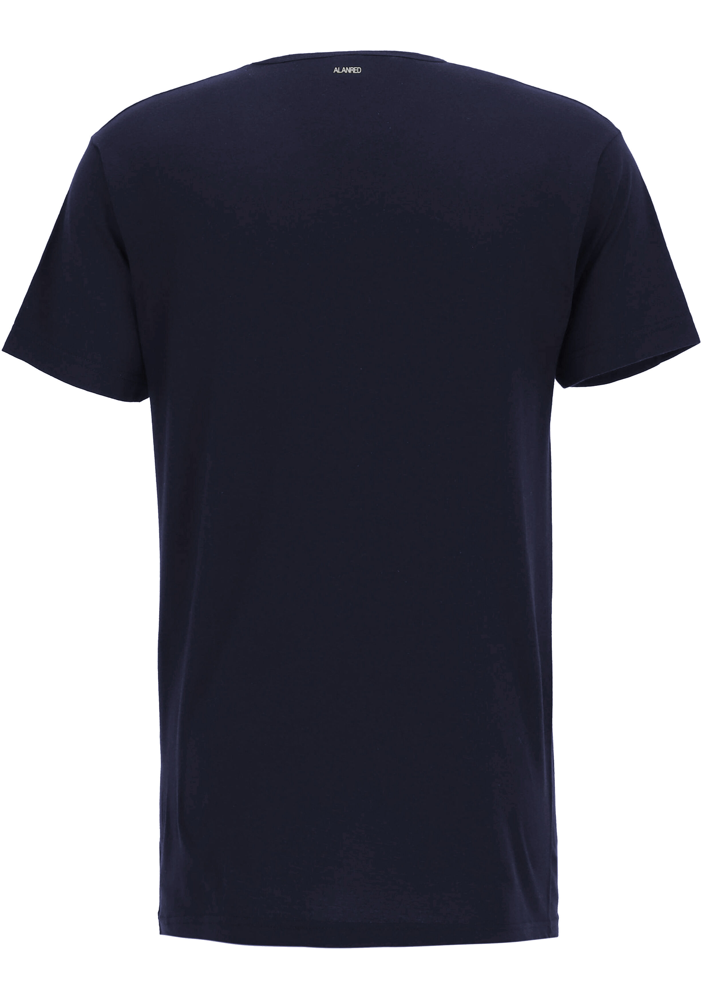 ALAN RED T-shirts Vermont extra lang (2-pack), V-hals, donker blauw 